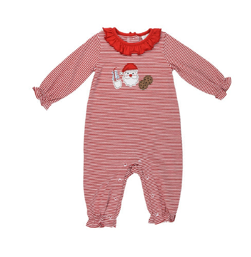 Cookies & Milk Girls Rosie Appliqué Romper