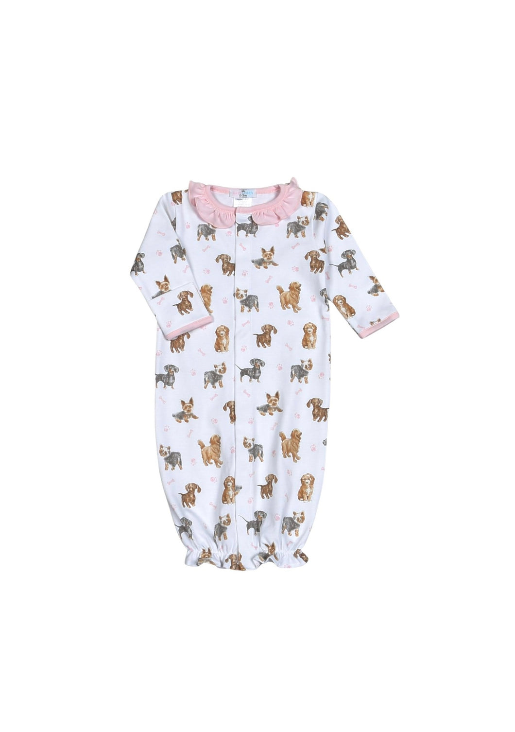 Pink Puppy Pals Pima Converter Gown