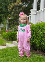 Load image into Gallery viewer, Tractor Ruffle Appliqué Romper