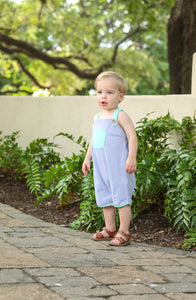 Oliver Shortall-Cadet Blue & Mint Striped Jumper
