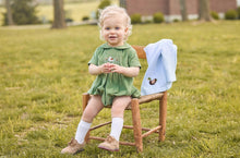 Load image into Gallery viewer, Green Check Smocked Bubble-Mallard