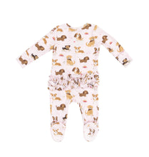 Load image into Gallery viewer, Best Friend Dogs- Pink 2 Way Zipper Ruffle Back