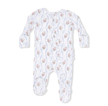 Load image into Gallery viewer, Angel Dear Heirloom Rose Stripe-2 Way Zipper Pajama Footie