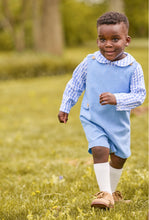 Load image into Gallery viewer, Little English Peter Pan Shirt-Woodberry Plaid