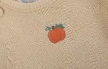 Load image into Gallery viewer, Light Brown Pumpkin Knit Romper