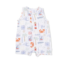 Load image into Gallery viewer, Angel Dear Club Mediterranean-Sleeveless Shortie Romper