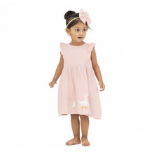 Load image into Gallery viewer, Angel Dear Lotus Flower Ducklings Pink Ruffle Sleeve Dress &amp; Bloomer Set