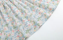 Load image into Gallery viewer, Pink Floral Smocked Flutter Dress