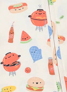 Picnic Time Print Footie