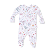 Load image into Gallery viewer, Angel Dear Garden Sea Creatures-2 Way Zipper Ruffle Back Pajama Footie