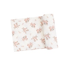 Load image into Gallery viewer, SWADDLE BLANKET - VINTAGE ROSEBUDS - 45X45