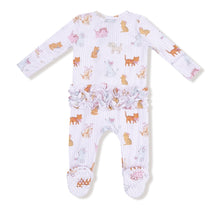 Load image into Gallery viewer, Fancy Pants-2 Way Zipper Ruffle Back Footie