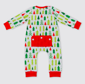 Christmas Tree Butt Flap PJs