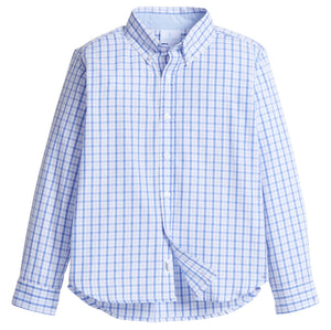 Little English Button Down Shirt-Woodberry Plaid