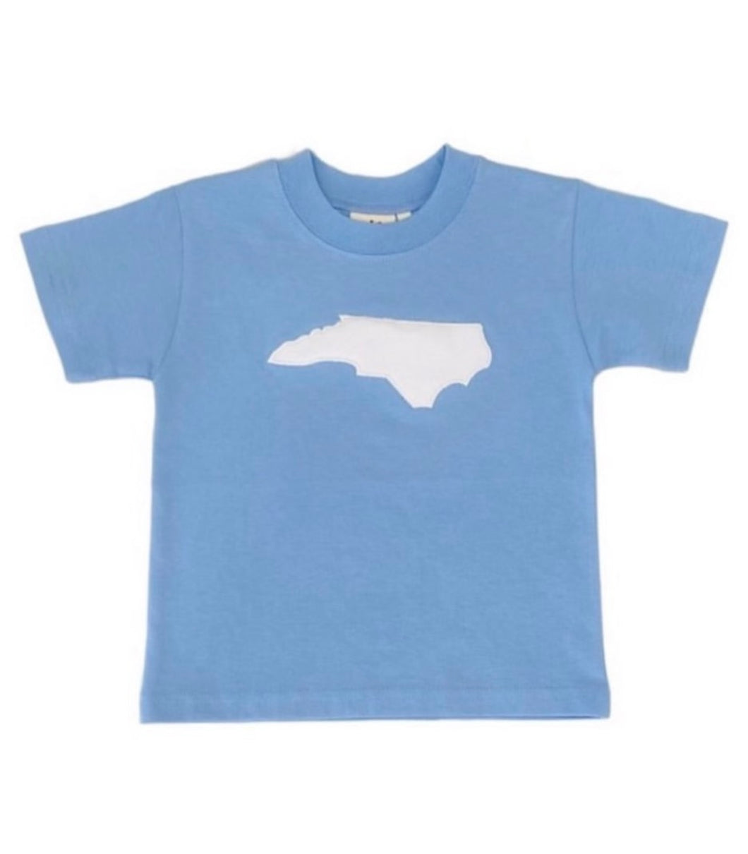 Blue Tee Shirt with NC Embroidery