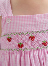 Load image into Gallery viewer, Smocked Lizzy D Dress- Strawberries