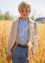 Load image into Gallery viewer, Little English Button Down Shirt-Gray Blue Gingham