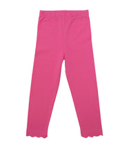 Load image into Gallery viewer, Girls Scallop Leggings-Lavender OR Pink