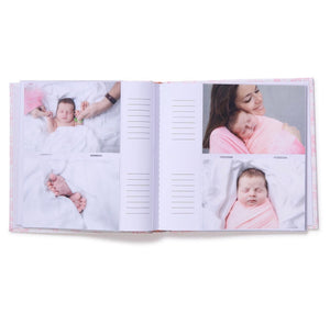 Animal Toile Fabric Cover Photo Album-Pink Thank Heavens For Little Girls OR Blue Thank Heavens for Little Boys