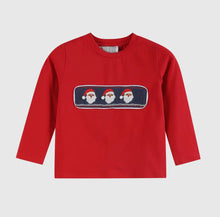 Load image into Gallery viewer, Boy Red Santa Smocked 2 PC Set