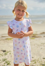 Load image into Gallery viewer, Printed Angel Sleeve Dress- Sea Shells