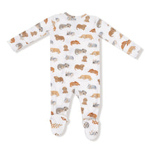 Load image into Gallery viewer, Napping Puppies 2-Way Zipper Footie