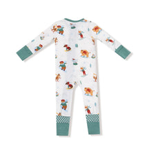Load image into Gallery viewer, Winter Animal Sports 2-Way Zipper Romper