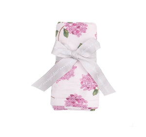 SWADDLE BLANKET - HYDRANGEAS - 45X45