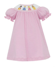 Load image into Gallery viewer, Princesses Pink Stripe Knit Bishop Dress