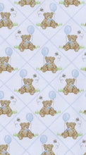 Load image into Gallery viewer, Teddy Bear Ballon Blue Collar Romper