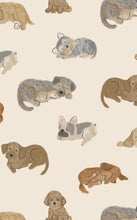 Load image into Gallery viewer, Napping Puppies -2 Way Zipper Romper