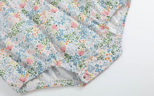 Load image into Gallery viewer, Pink Floral Smocked Flutter Romper