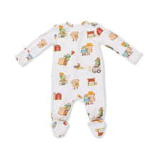 Load image into Gallery viewer, Angel Dear Farm Avocado Toast Pajama 2-Way Footie