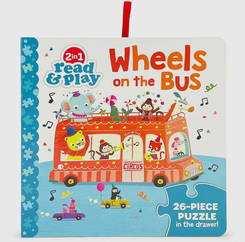 Wheels on the Bus Book & Puzzle