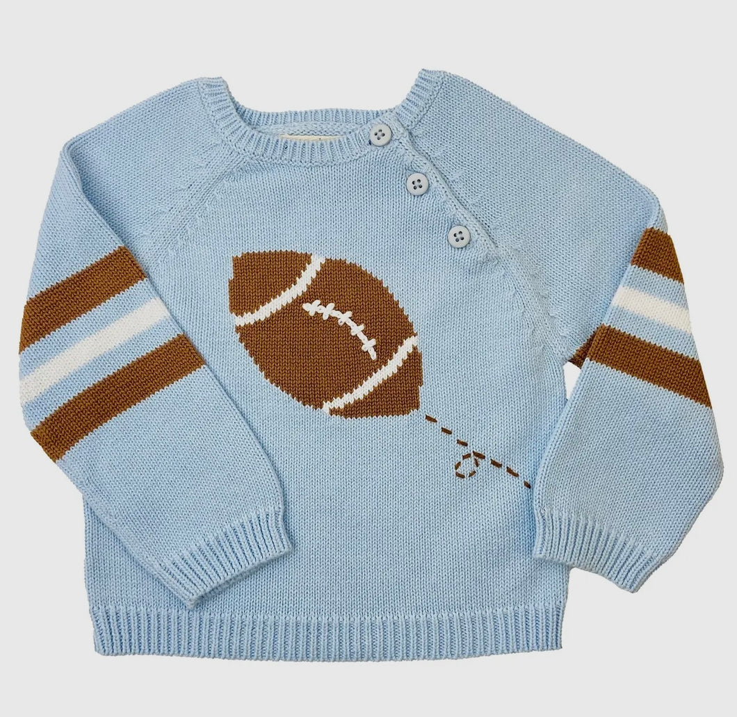 Football Cotton Knit Sweater