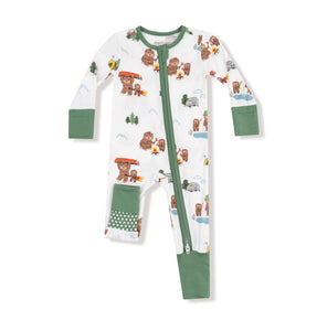 Bigfoot Camping -2 Way Zipper Romper
