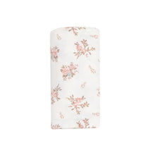 Load image into Gallery viewer, SWADDLE BLANKET - VINTAGE ROSEBUDS - 45X45