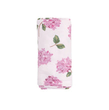Load image into Gallery viewer, SWADDLE BLANKET - HYDRANGEAS - 45X45