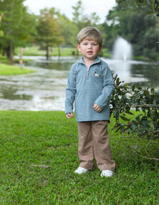 Mallard Embroidery 1/4 Zip Pullover