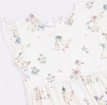 Load image into Gallery viewer, Angel Dear Flower Ducklings Ruffle Sleeve Sunsuit Bubble
