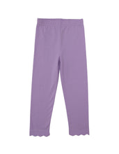 Load image into Gallery viewer, Girls Scallop Leggings-Lavender OR Pink