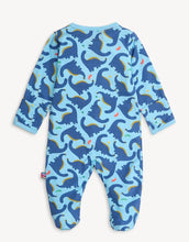 Load image into Gallery viewer, Necks Generation Dinosaur Magnetic Me Footie Pajamas