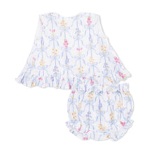 Load image into Gallery viewer, Angel Dear Ribbon Bouquets-Ruffle Back Top &amp; Bloomers