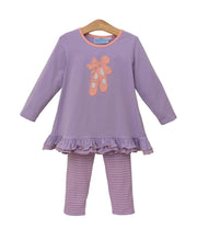 Load image into Gallery viewer, Ballet Slipper Appliqué Pants Set