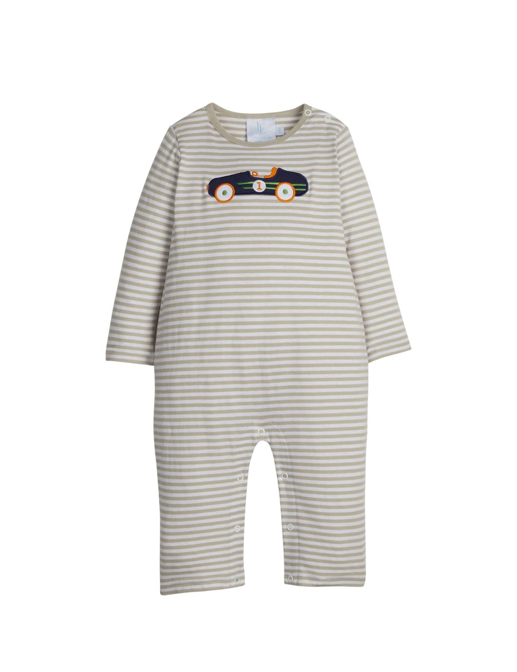 Appliqué Romper-Vintage Race Car