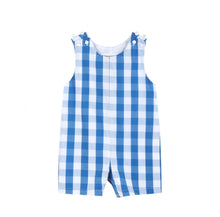 Load image into Gallery viewer, Blue Big Check Shortalls