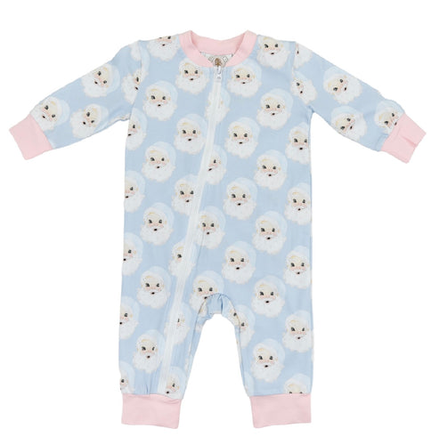 Girls Blue & Pink Santa Baby Zippy Lounge