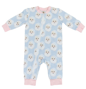 Girls Blue & Pink Santa Baby Zippy Lounge