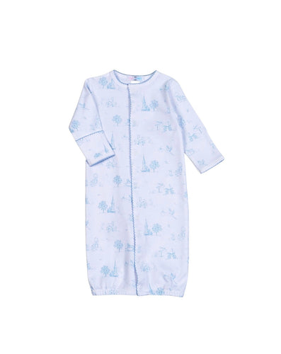 Baby Blue Toile Pima Converter Gown