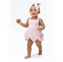 Load image into Gallery viewer, Angel Dear Harper Floral Ruffle Sunsuit Bubble